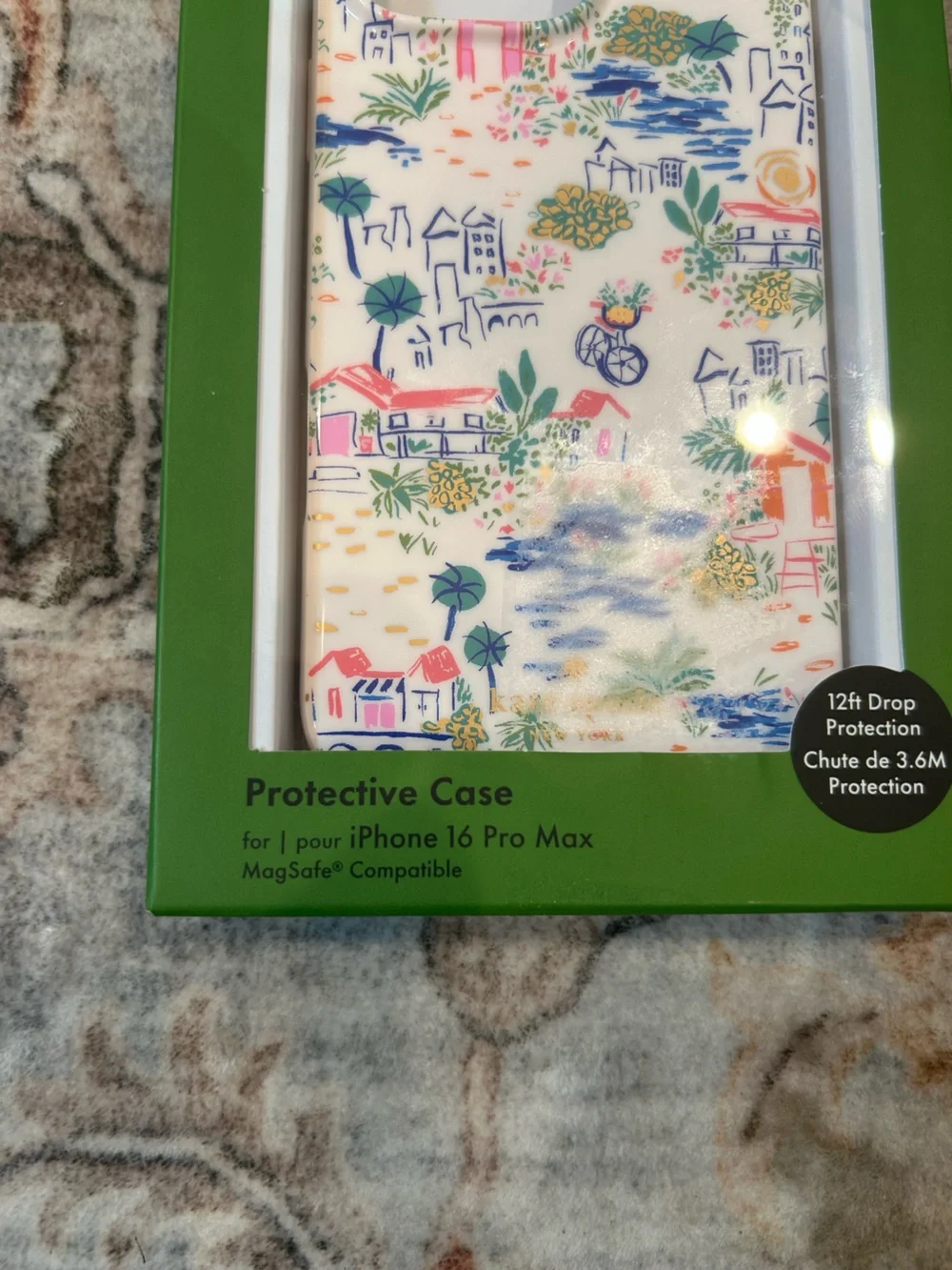New Sealed Kate Spade Coastal Village Protective Case for IPhone 16 Pro Max